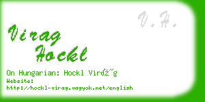 virag hockl business card